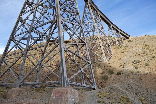 Viaducto Polvorilla Provincia Salta Puna Atacama Argentina Viaducto Está Dirigido — Foto de Stock