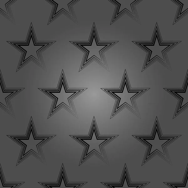 Big black stars — Stock Vector