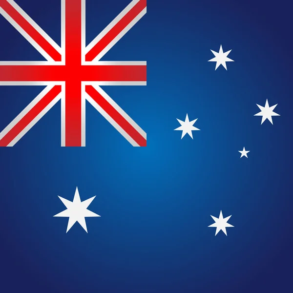 オーストラリアの国旗を広場します。. — ストックベクタ