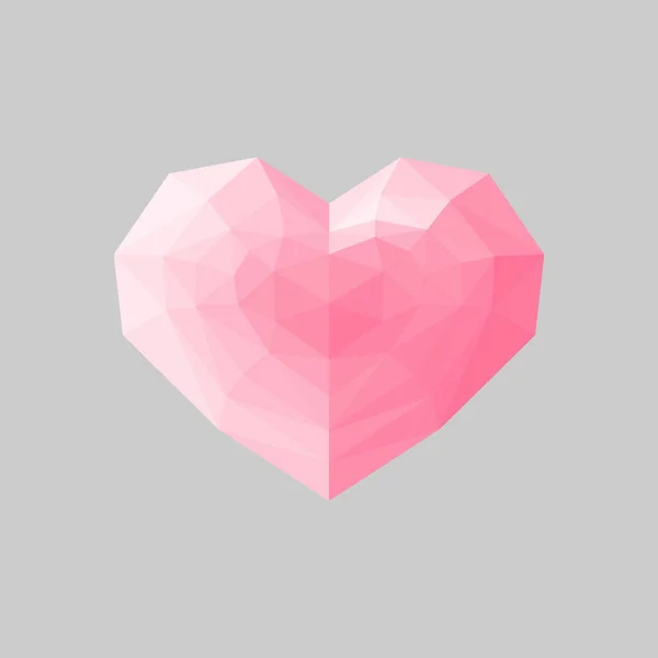 Coeur mignon rose — Image vectorielle