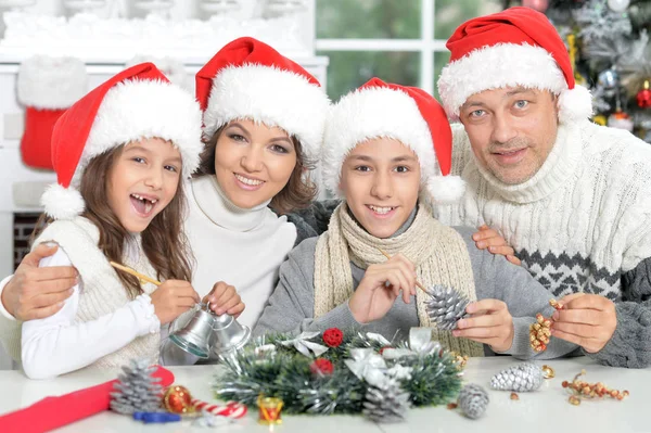 Happy parents with children — Stock Photo, Image