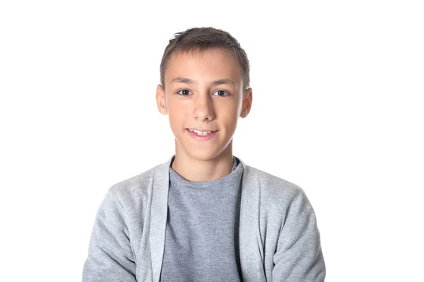 Sorrindo adolescente menino — Fotografia de Stock