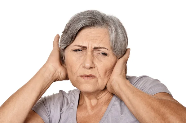 Volwassen vrouw met hoofdpijn — Stockfoto