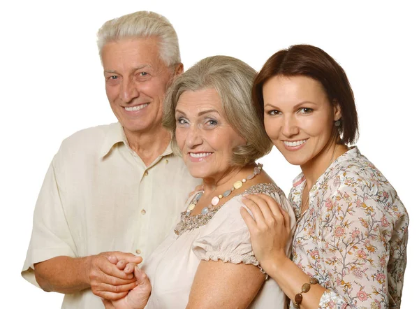 Boldog családi portré — Stock Fotó