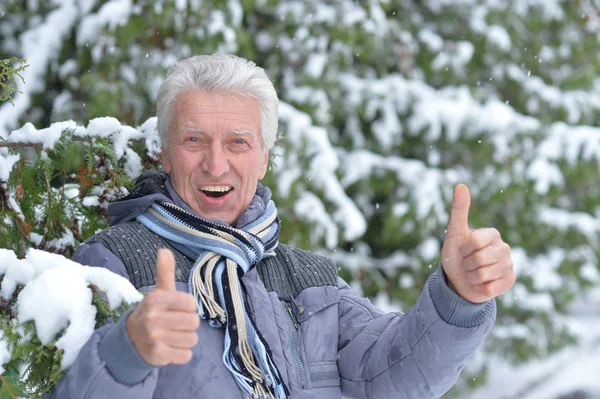 Uomo maturo di buon umore — Foto Stock