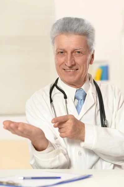 Mature male doctor Stock Image