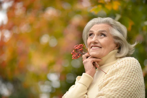 Schöne Seniorin — Stockfoto