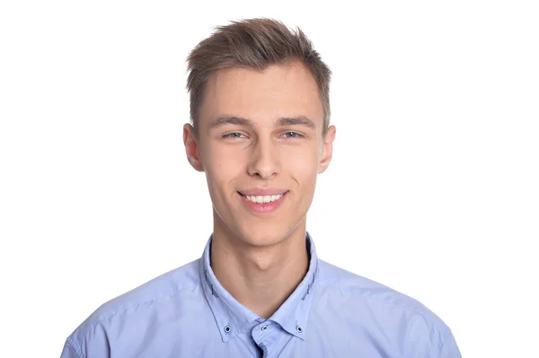 Young man making facial expression — Stock Photo, Image