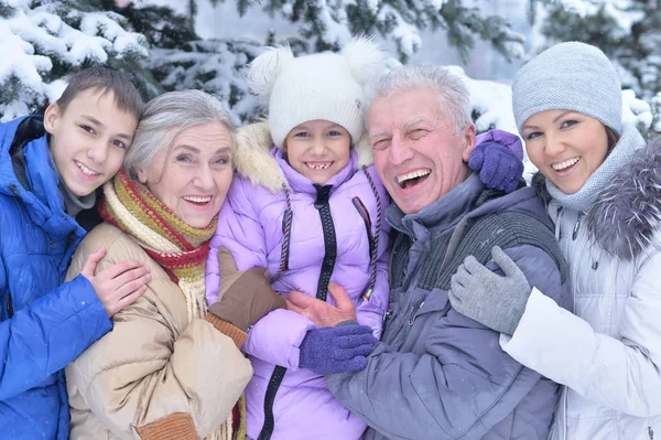 Happy Family Portret — Stockfoto