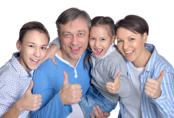 Felice famiglia sorridente — Foto Stock