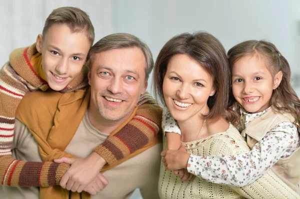 Happy family portrait — Stock Photo, Image