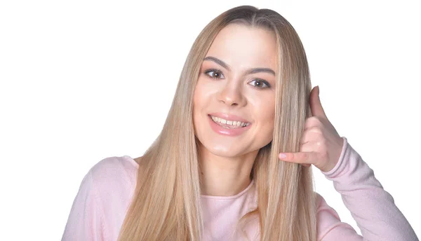 Mulher loira bonita — Fotografia de Stock