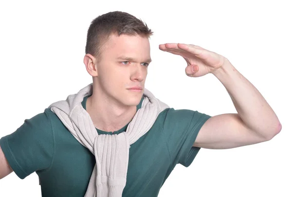 Studio portrait of handsome young man — Stock Photo, Image