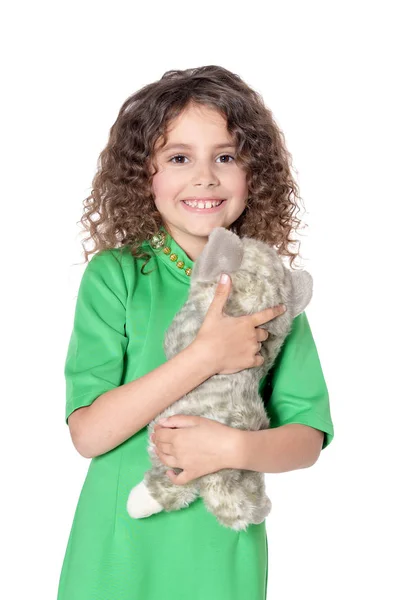 Curly little girl — Stock Photo, Image