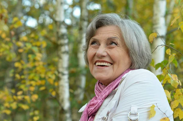 Happy senior woman — Stock Photo, Image