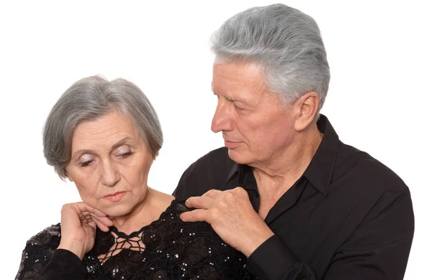 Triste pareja de ancianos — Foto de Stock