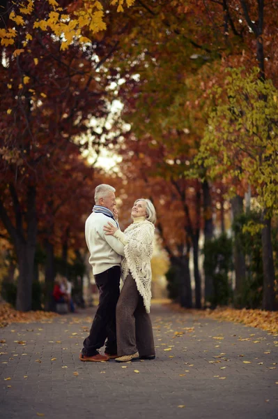 Paar tanzt im Park — Stockfoto
