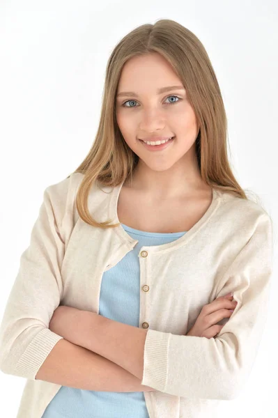 Portrait of cute teen girl — Stock Photo, Image