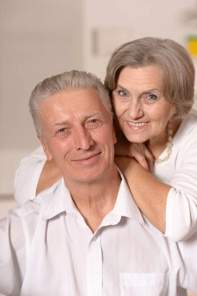 Senior couple at home — Stock Photo, Image