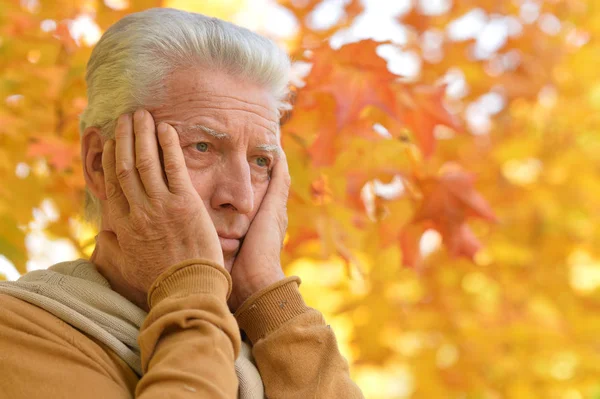 Seniorchef im Freien — Stockfoto