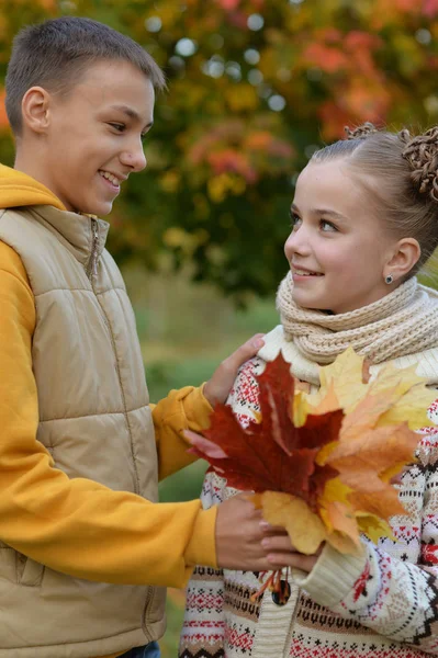 Carino fratello e sorella — Foto Stock