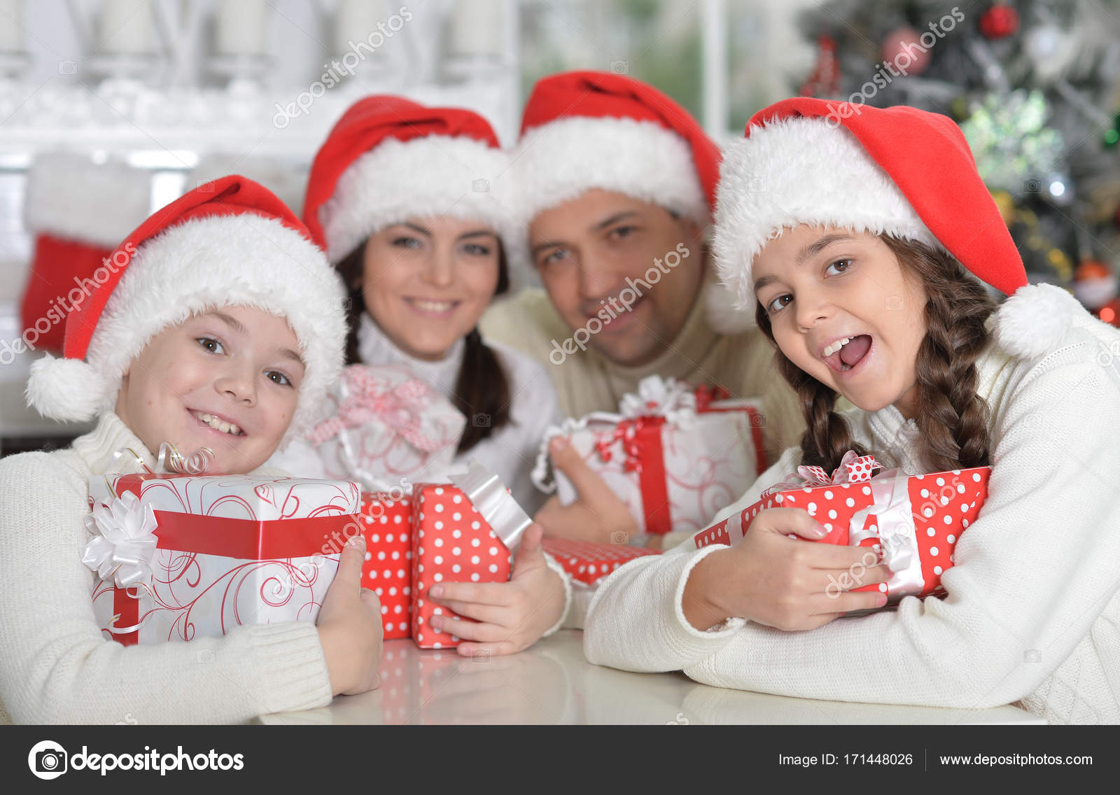 family santa hats