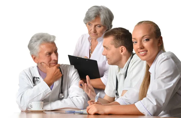 Group of doctors on meting — Stock Photo, Image