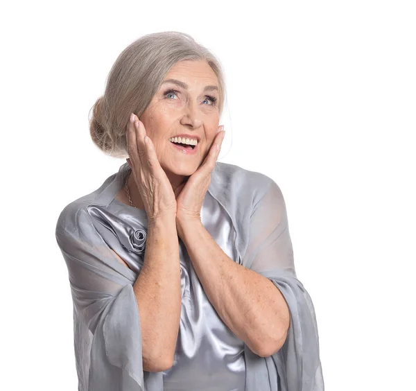 Smiling senior woman — Stock Photo, Image