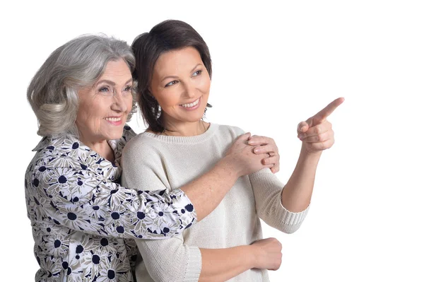 Senior woman with mature daughter — Stock Photo, Image