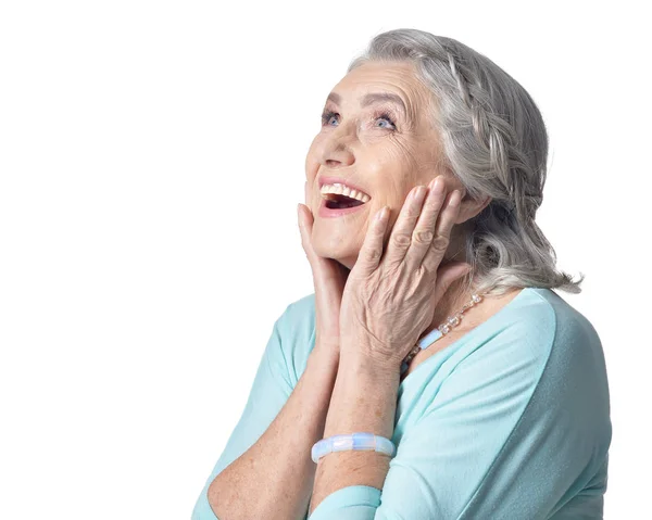 Sorrindo feliz Senior Woman — Fotografia de Stock
