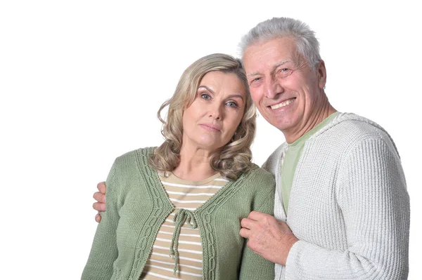 Feliz pareja de ancianos posando — Foto de Stock