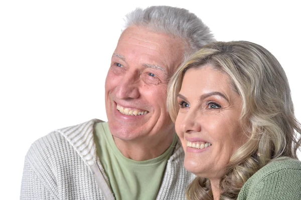 Szczęśliwa para starszy pozowanie — Zdjęcie stockowe