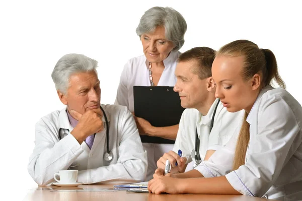 Group of doctors on meting — Stock Photo, Image