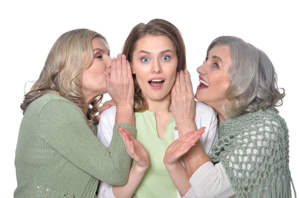 Tre glada kvinnor — Stockfoto