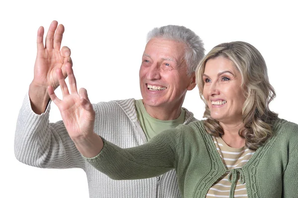 Happy  senior couple posing — Stock Photo, Image