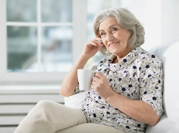 Portrait of beautiful senior woman — Stock Photo, Image