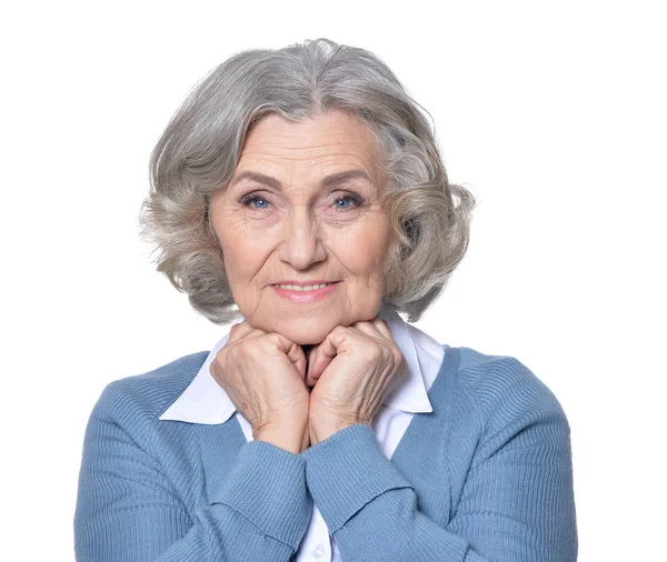 Smiling senior woman — Stock Photo, Image