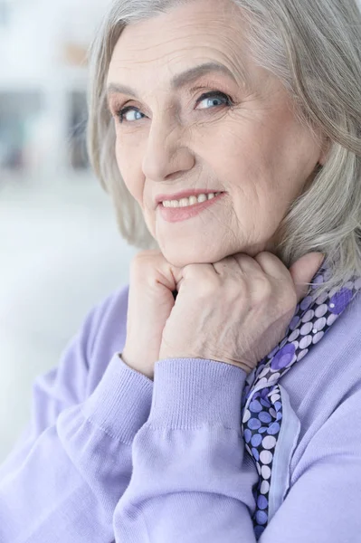 Porträt der schönen alten Frau — Stockfoto