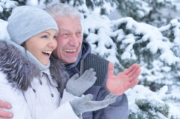 Portret Van Gelukkig Senior Vader Met Dochter — Stockfoto