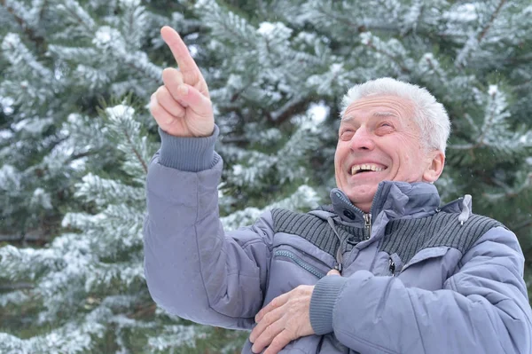 Mais velho homem feliz — Fotografia de Stock