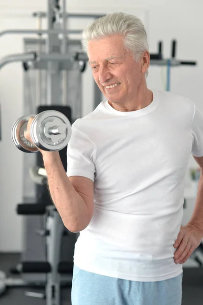 Mature Man Gym Sport Concept — Stock Photo, Image