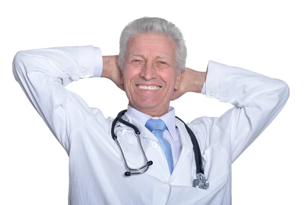 Male doctor with stethoscope — Stock Photo, Image