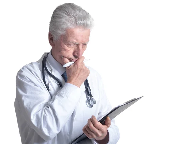 Male doctor with stethoscope — Stock Photo, Image