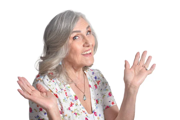 Happy senior woman — Stock Photo, Image