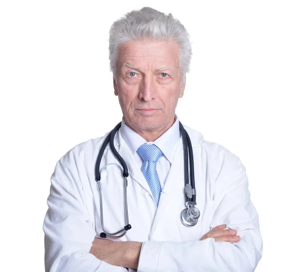 Male doctor with stethoscope — Stock Photo, Image