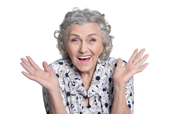 Portrait of beautiful mature woman — Stock Photo, Image