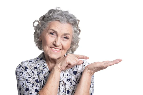 Portrait of beautiful mature woman — Stock Photo, Image