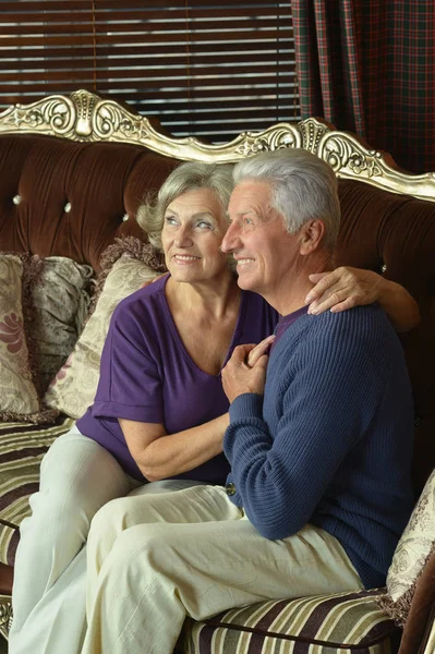 Elderly couple together — Stock Photo, Image