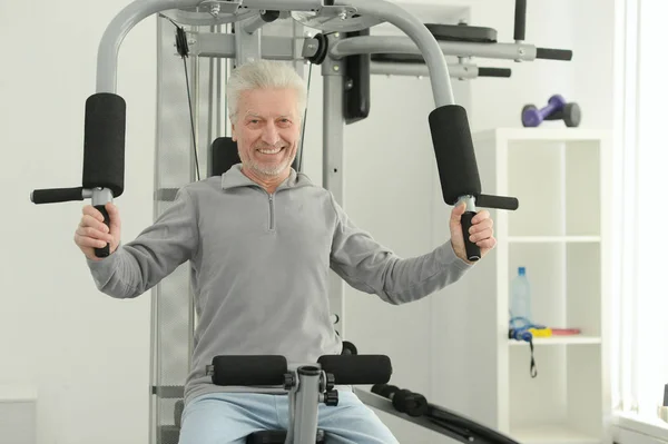 Hombre Maduro Gimnasio Concepto Deporte — Foto de Stock