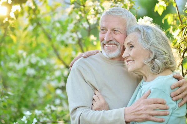 Happy Couple Posing Park — Stock Photo, Image